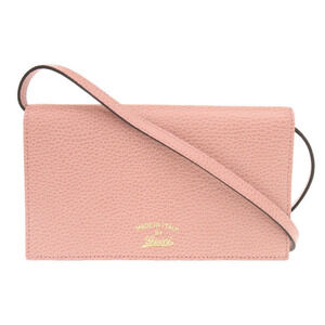 GUCCI Authentic Pink Leather Shoulder Bag